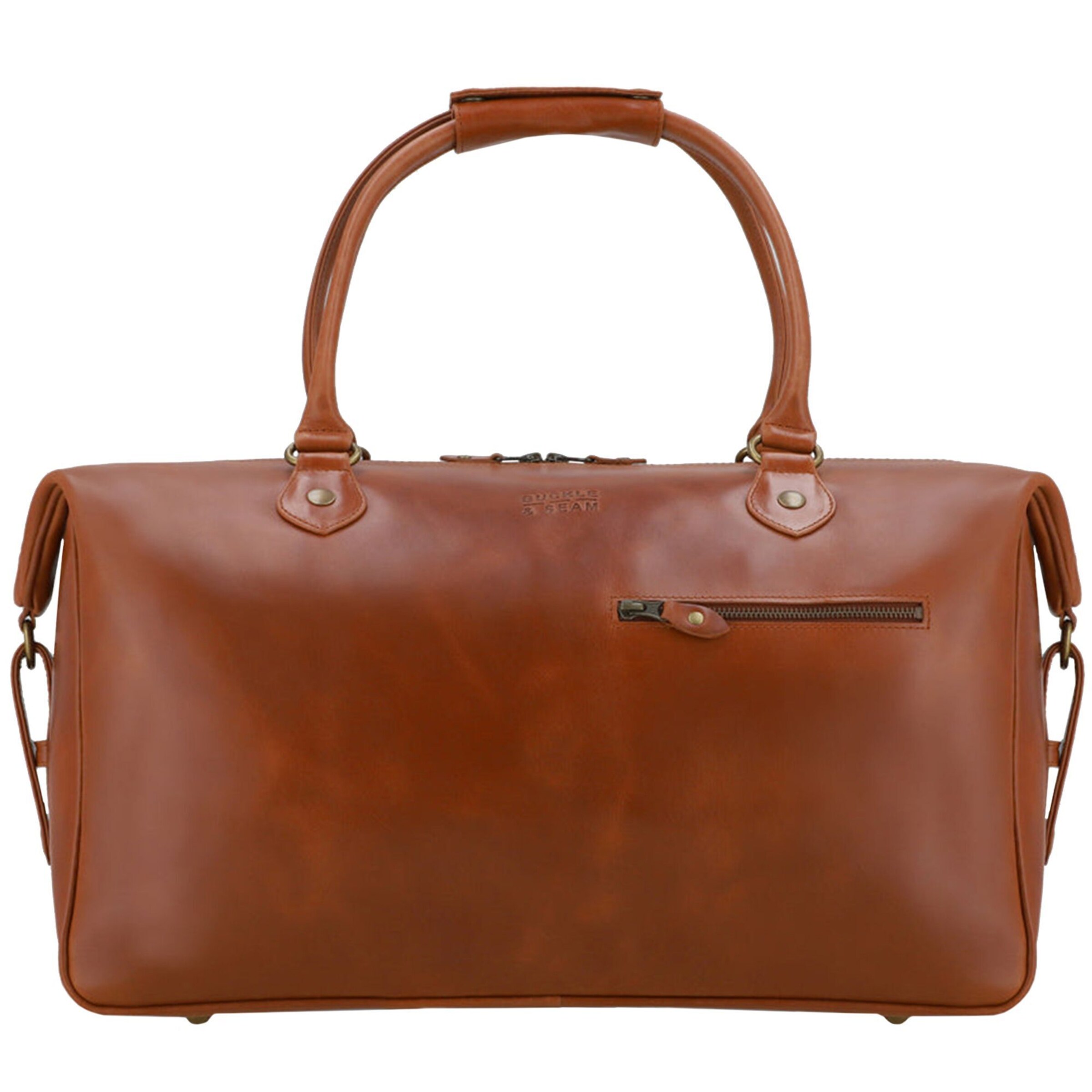 Buckle & Seam Travel bag 'Linwood' in Brown: front