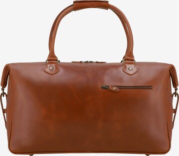 Buckle & Seam Travel Bag 'Linwood' in Brown: front