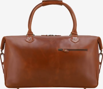 Borsa da viaggio 'Linwood' di Buckle & Seam in marrone: frontale