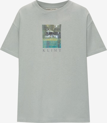 Pull&Bear T-Shirt in Blau: predná strana