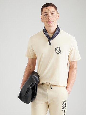 KARL LAGERFELD JEANS Shirt in Beige: front