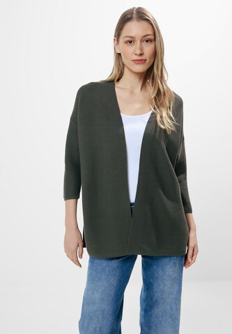 CECIL Knit Cardigan in Green: front