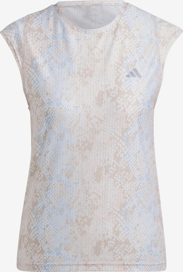 ADIDAS PERFORMANCE T-shirt fonctionnel 'Fast Made With Parley Ocean Plastic' en beige clair / bleu clair / lie de vin, Vue avec produit