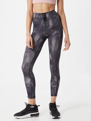 NIKE Skinny Sportbroek 'Epic Faster Run Division' in Grijs: voorkant