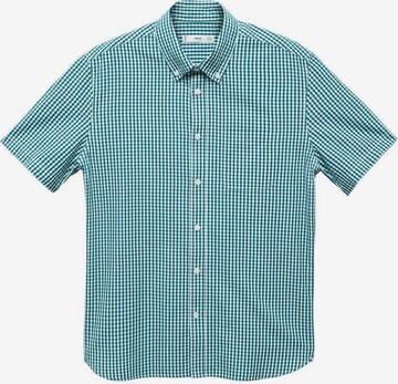 MANGO MAN Regular fit Button Up Shirt 'Vichyh-h' in Green: front
