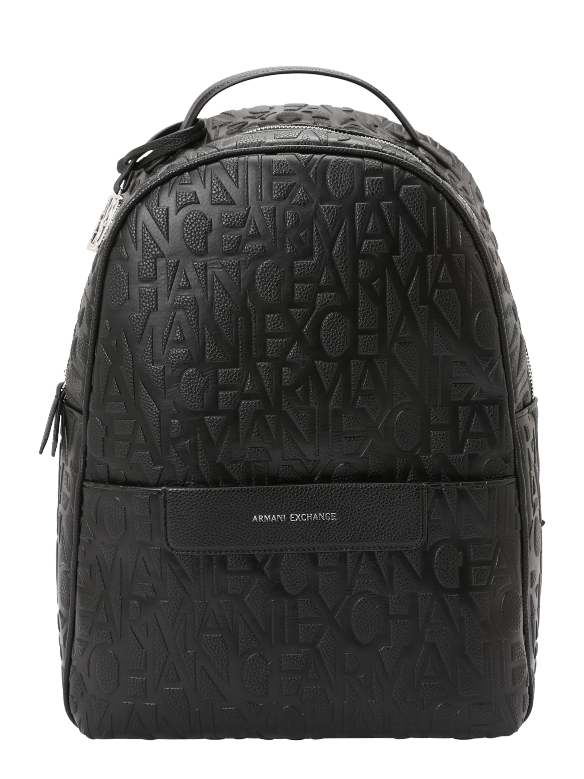 Zaino 'Liz Pebble' di ARMANI EXCHANGE in nero: frontale