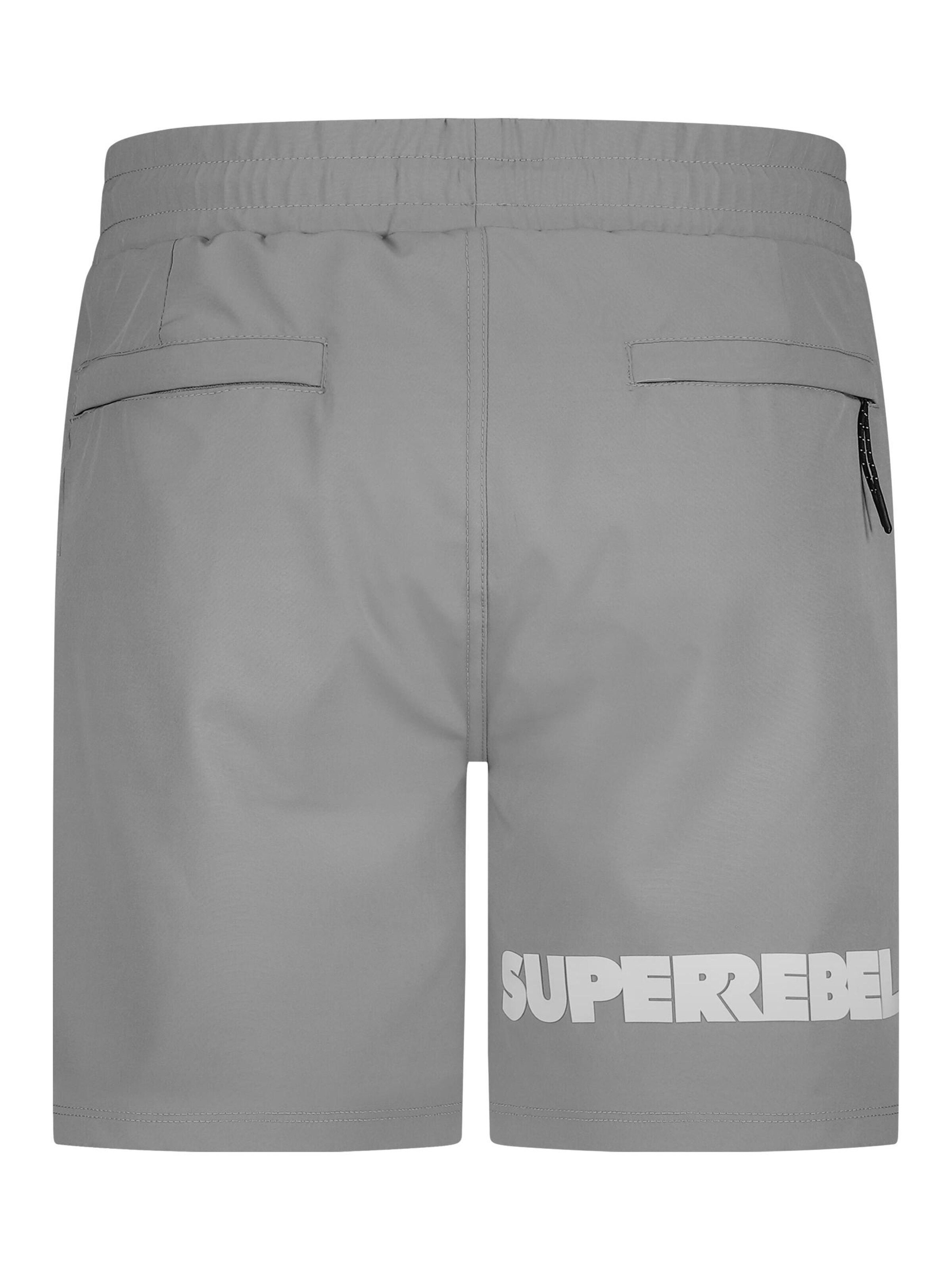 Pantaloncini da bagno 'JOHNNY' di SUPERREBEL® GEAR in grigio
