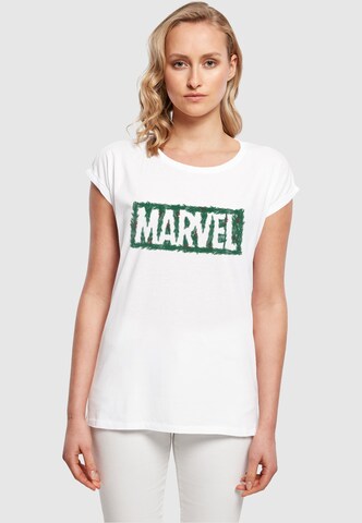 ABSOLUTE CULT Shirt 'Marvel' in Wit: voorkant