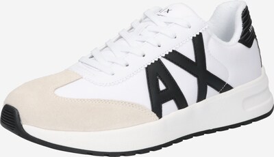 ARMANI EXCHANGE Nizke superge | bež / črna / bela barva, Prikaz izdelka