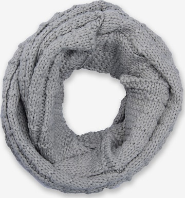 styleBREAKER Loop scarf 'Strick Loop mit Karomuster' in Grey: front