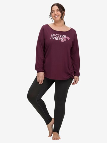 SHEEGO Athletic Sweatshirt in Purple