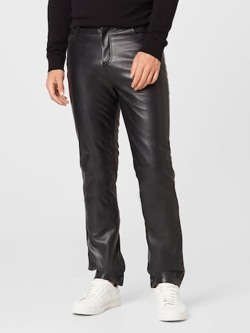 Deadwood Regular Pants 'Phoenix' in Black: front