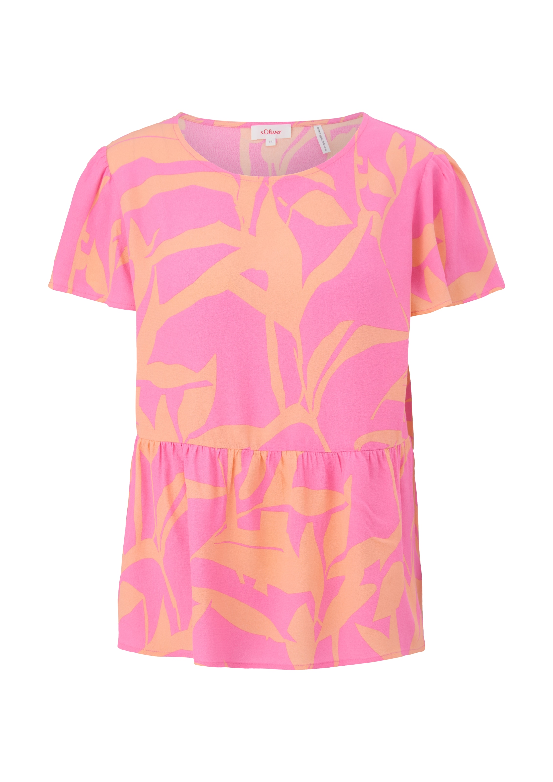 s.Oliver Blouse in Roze: voorkant