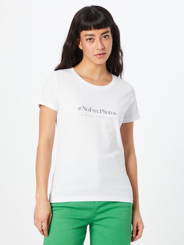 EINSTEIN & NEWTON T-Shirt 'Free Photos' in Weiß: predná strana