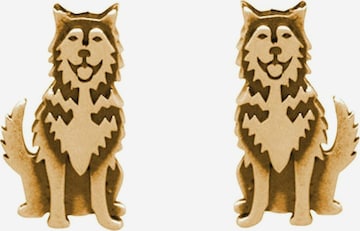 Gemshine Earrings in Gold: front