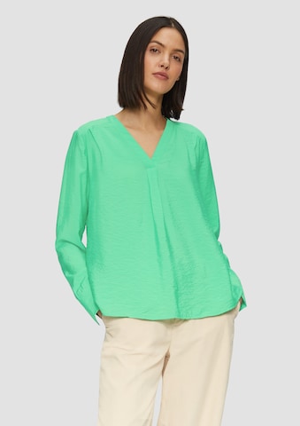 s.Oliver Blouse in Groen: voorkant