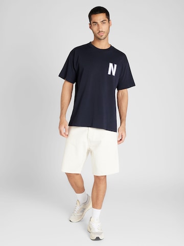 Tricou 'Simon' de la NORSE PROJECTS pe albastru