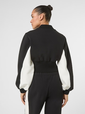 Giacca di felpa 'LECORE cropped high rib scuba track jacket' di FILA in nero