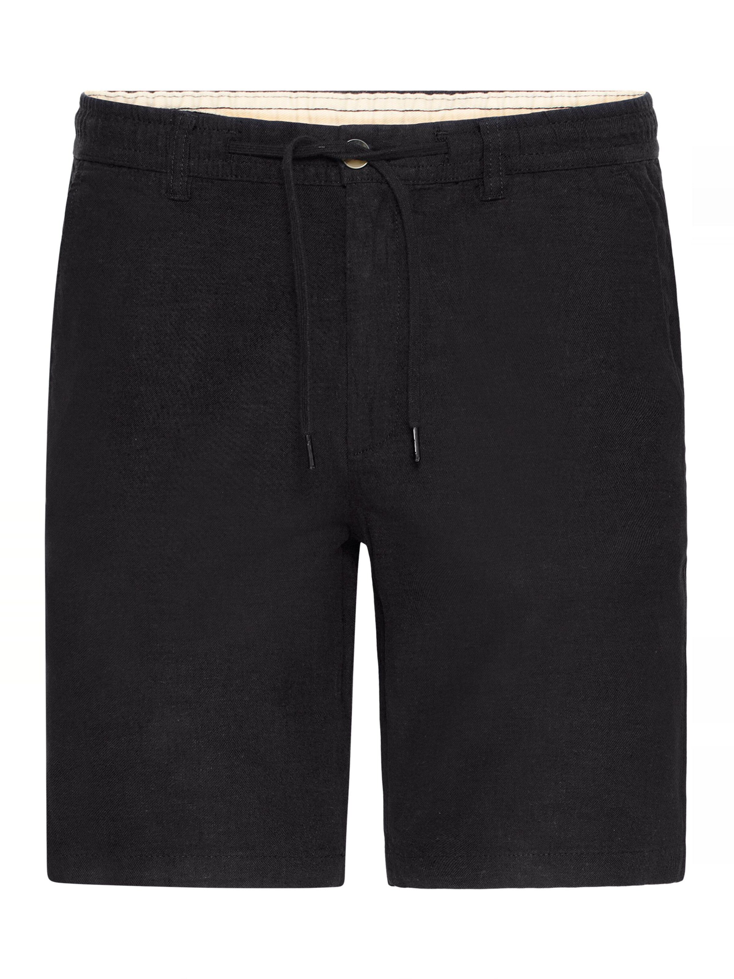 Regular Pantalon chino 'Rafa' Kronstadt en noir : devant