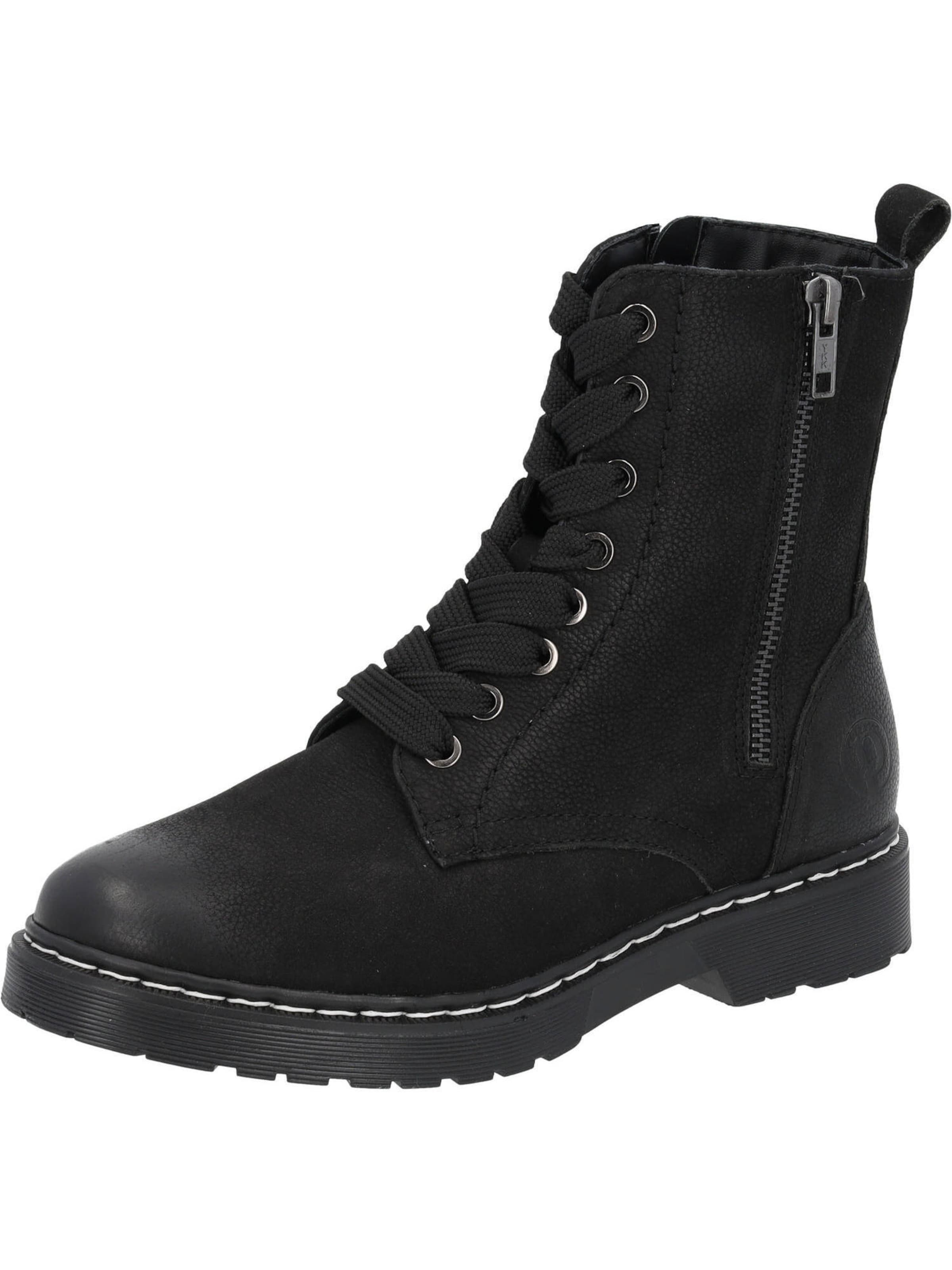 Bottines à lacets 'Labard' Palado en noir : devant