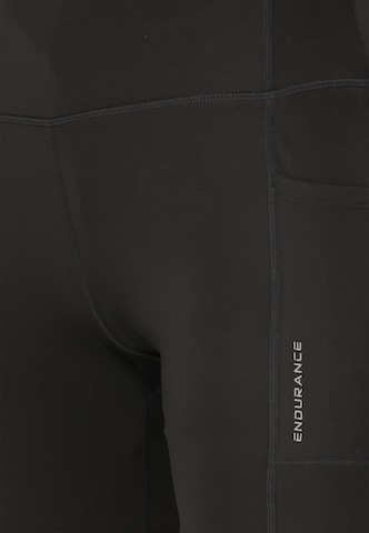 ENDURANCE Slimfit Lauftights 'Strong' in Schwarz