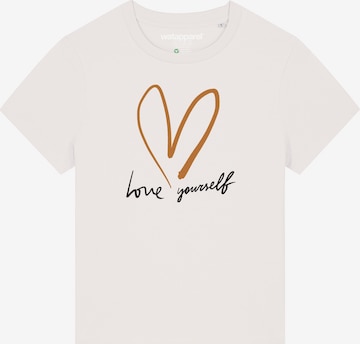 T-shirt 'Self Love' Watapparel en blanc : devant