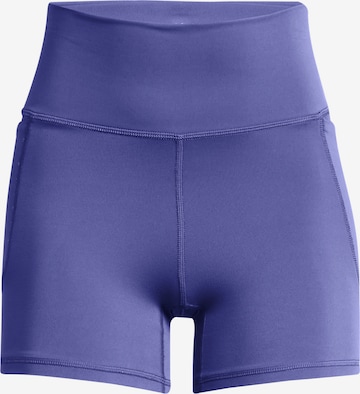 UNDER ARMOUR Skinny Workout Pants 'Meridian' in Purple: front