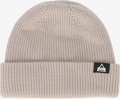 SOS Beanie 'Rogla' in Taupe / Black / White, Item view