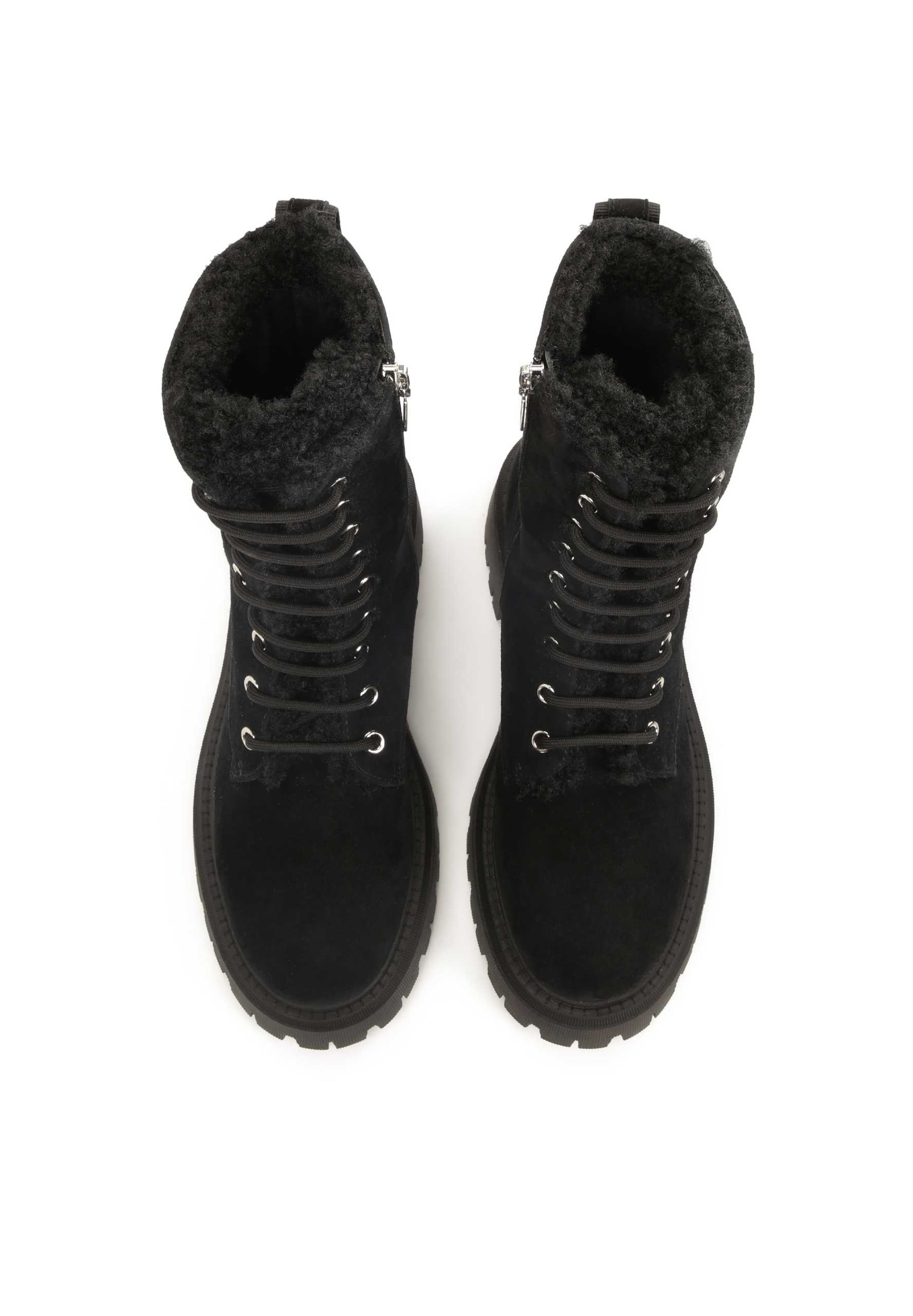 Kazar Μποτάκι με κορδόνια σε μαύρο