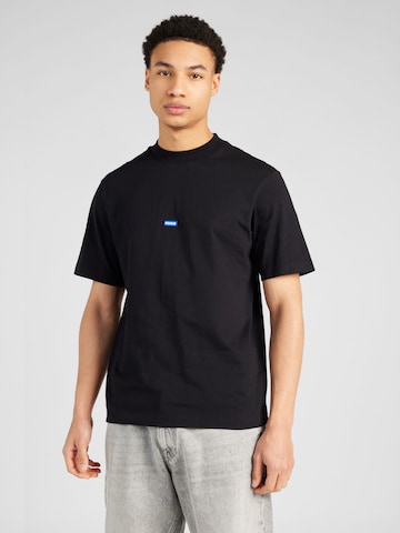 T-Shirt 'Nieros' HUGO Blue en noir : devant