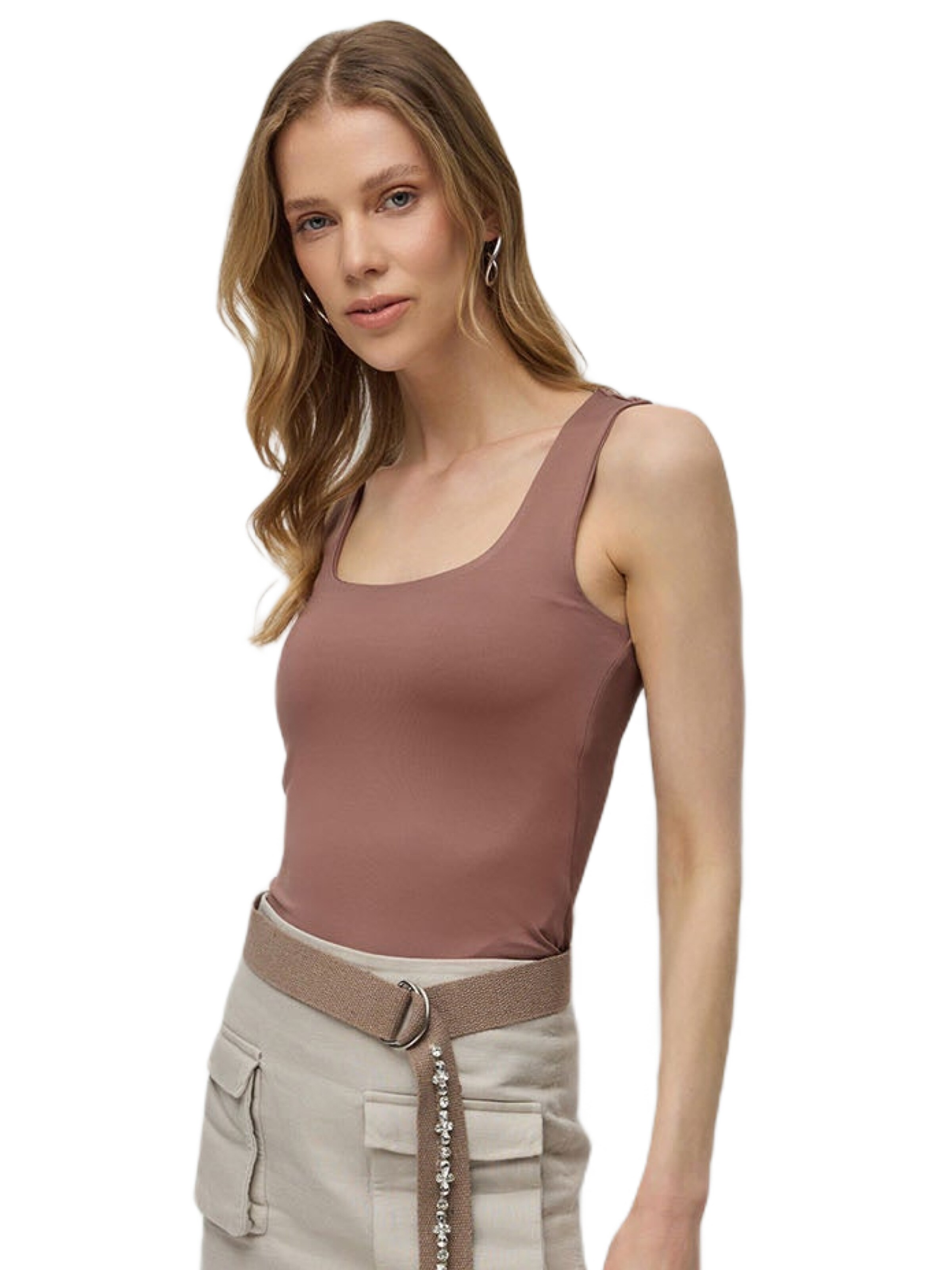 No Matter What Top in Pink: front