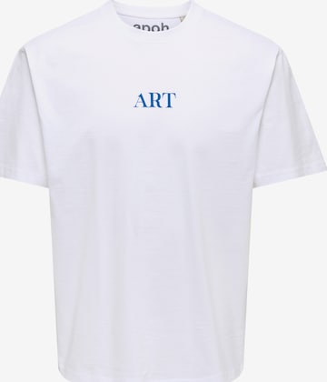 Only & Sons T-Shirt 'ONSART' in Weiß: Vorderseite
