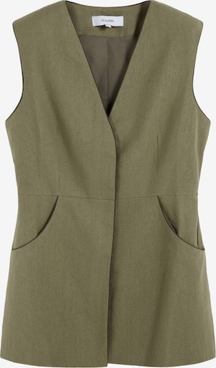 Scalpers Linen Plain Vest ' ' in XS in grün, Produktansicht