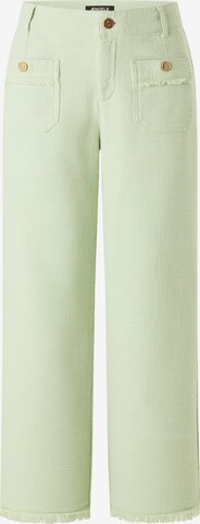 ÆNGELS Wide leg Pants in Green: front