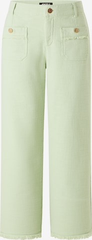 ÆNGELS Wide leg Pants in Green: front