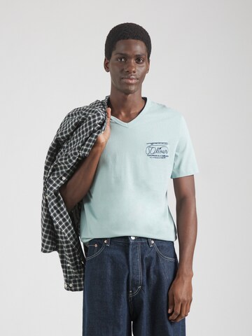 s.Oliver Shirt in Groen: voorkant