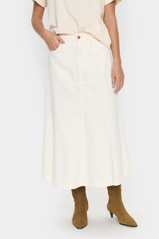 SAINT TROPEZ Skirt 'Joann' in Beige: front