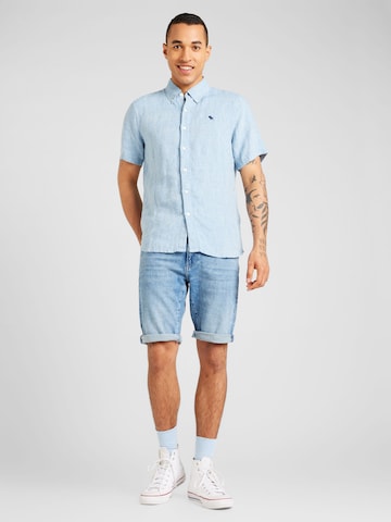 Abercrombie & Fitch Regular Fit Hemd 'FEB4' in Blau