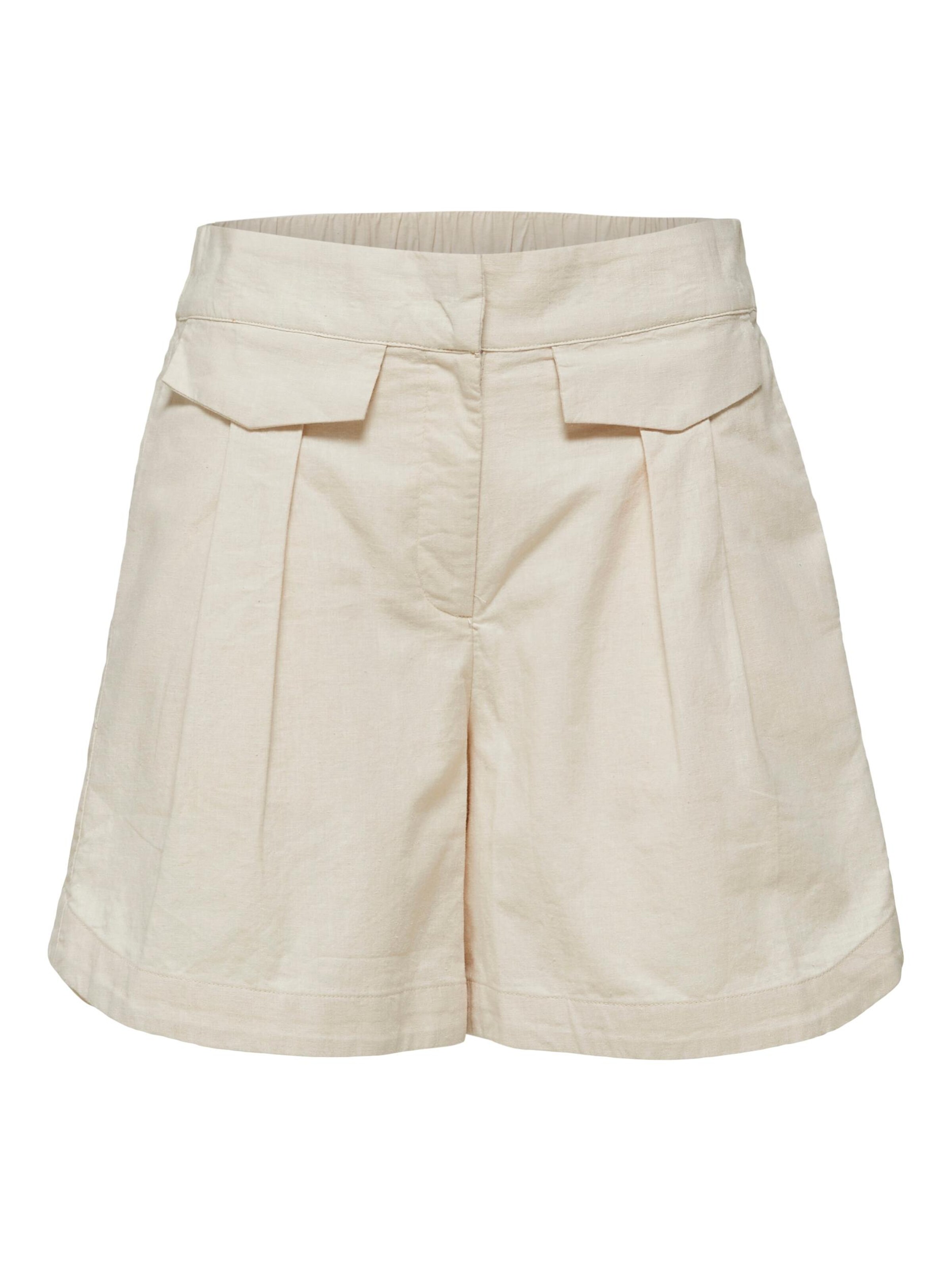 SELECTED FEMME Pantaloni Cecilie in Sabbia 