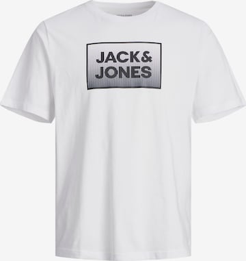 JACK & JONES Bluser & t-shirts 'STEEL' i hvid: forside