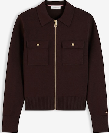 TOMMY HILFIGER Strickjacke in Braun: Vorderseite