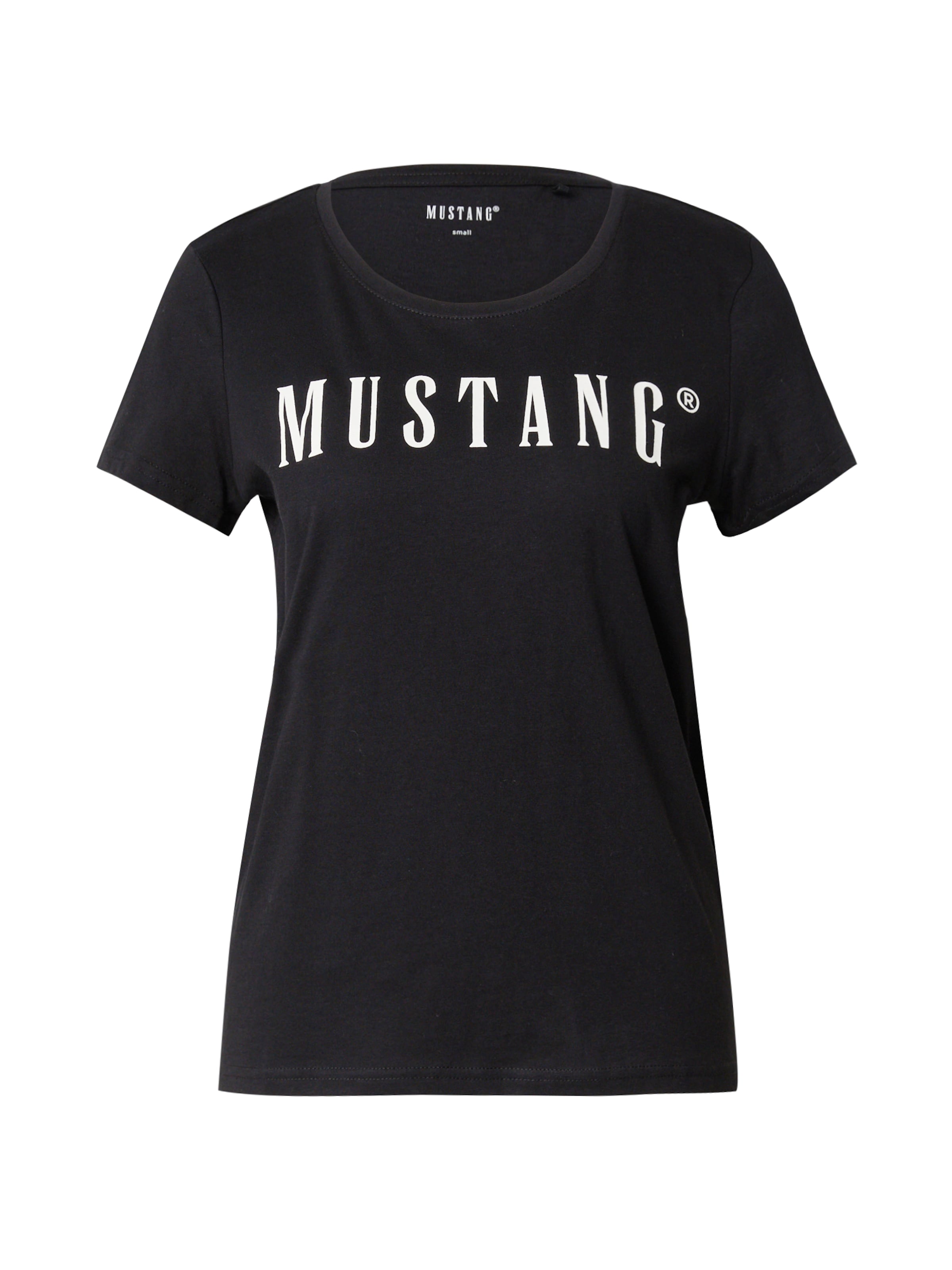 MUSTANG T-Shirt 'Alama' in Schwarz: Vorderseite