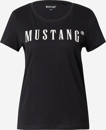 MUSTANG T-shirt 'Alama' i svart: framsida