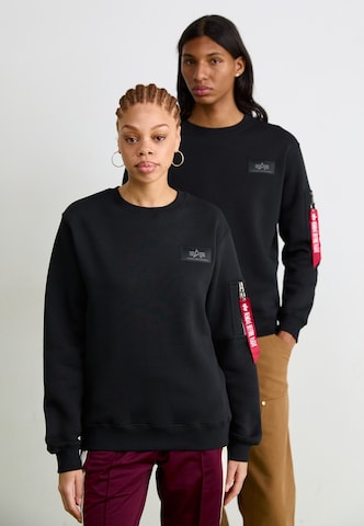 Felpa di ALPHA INDUSTRIES in nero