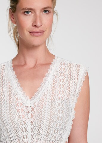 SPIETH & WENSKY Klederdracht blouse 'Walhalla' in Wit