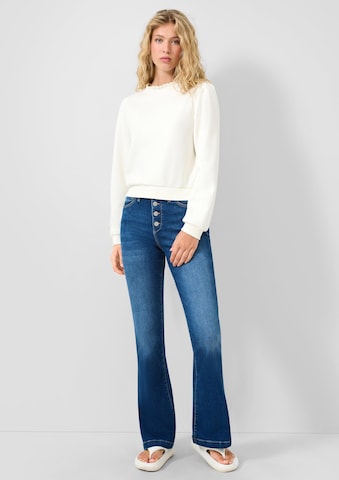 évasé Jean ' REENA ' QS en bleu : devant