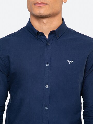 Threadbare Regular fit Button Up Shirt 'Beacon' in Blue