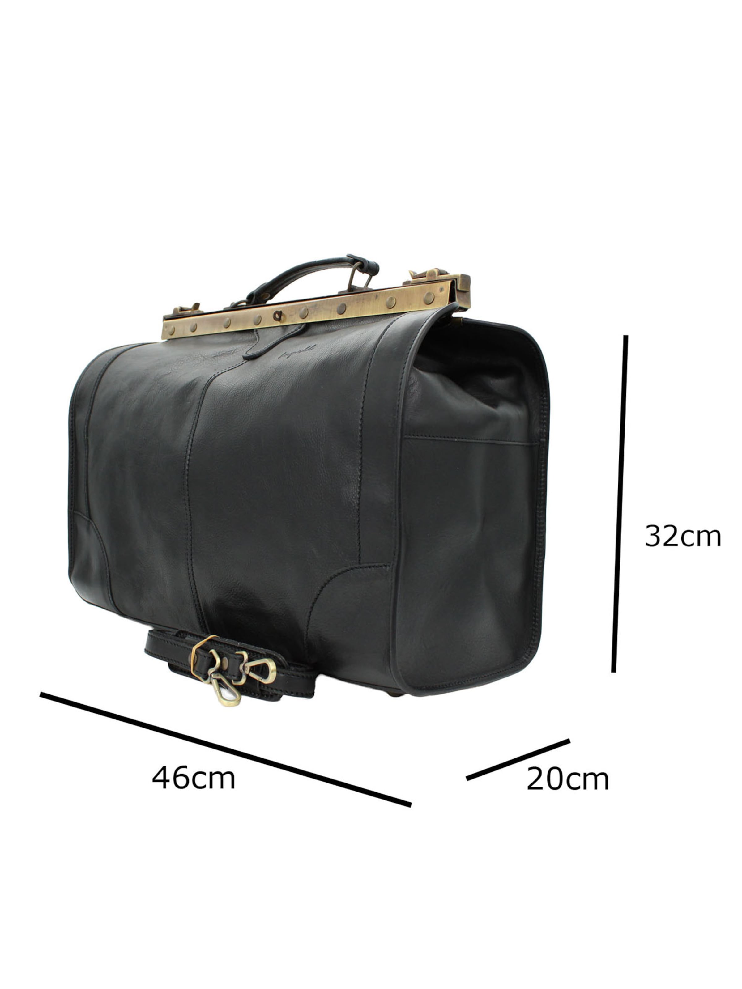 bupell Reisetasche 'Riziero'‌‌‌‌‌‌‌‌‌‌ in Schwarz