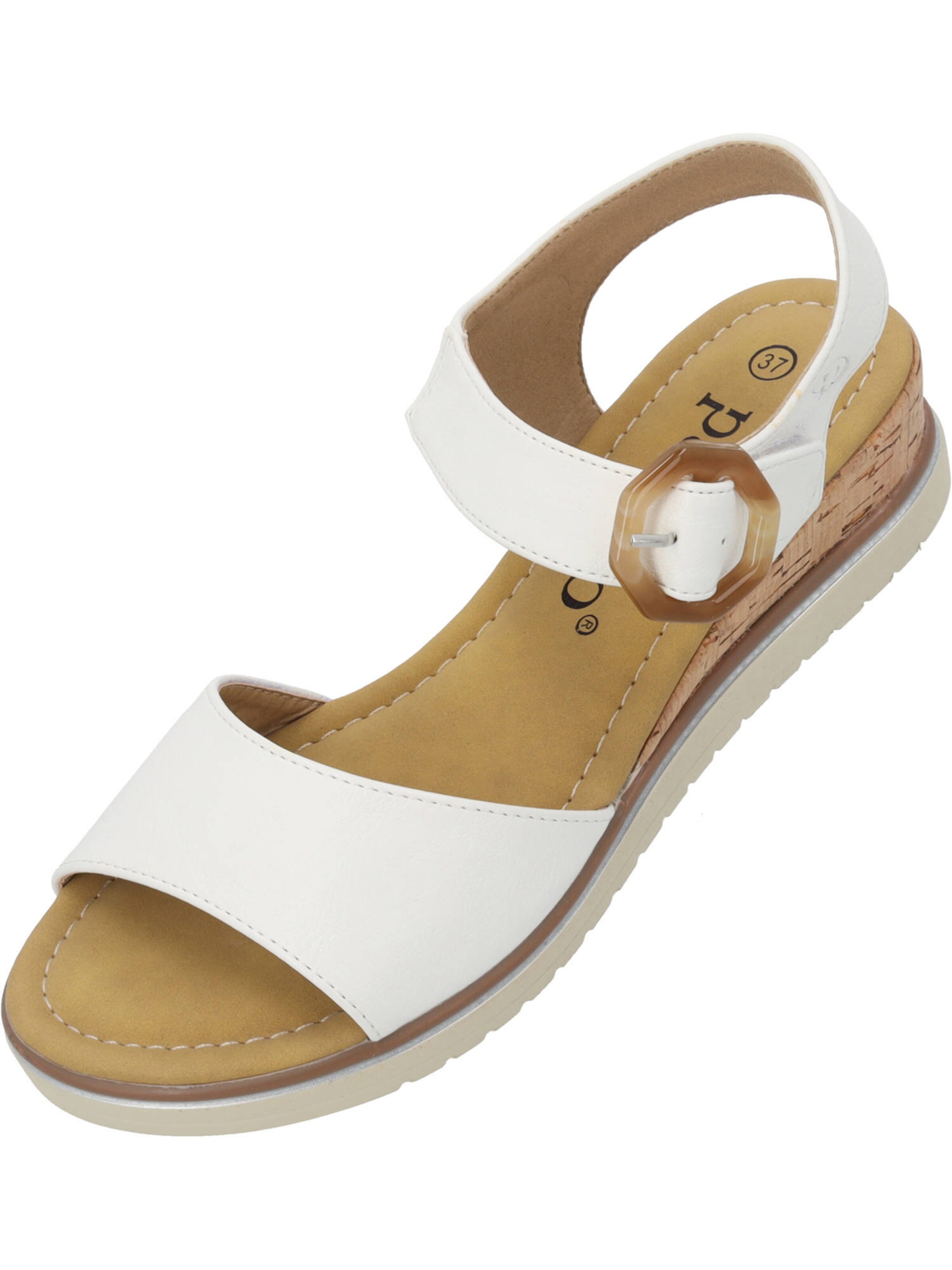 Palado Sandalen met riem 'Impures' in Wit: voorkant