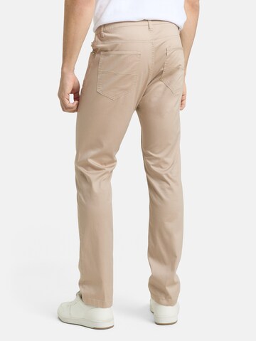 TOM TAILOR Slimfit Broek 'Josh' in Beige